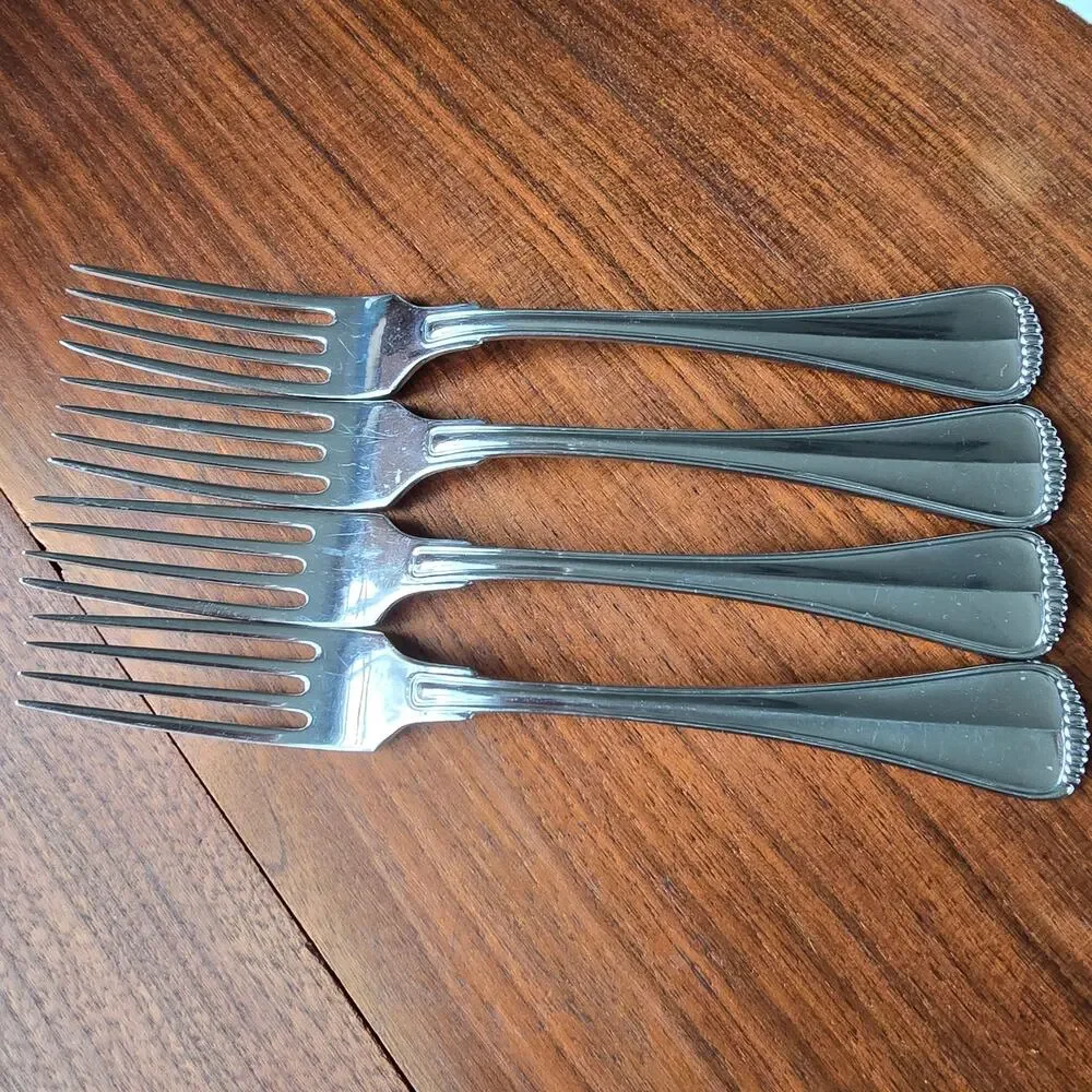 Towle Hamilton Dinner Forks Stainless Steel Germany 18/8 Satin Handle Set of 4